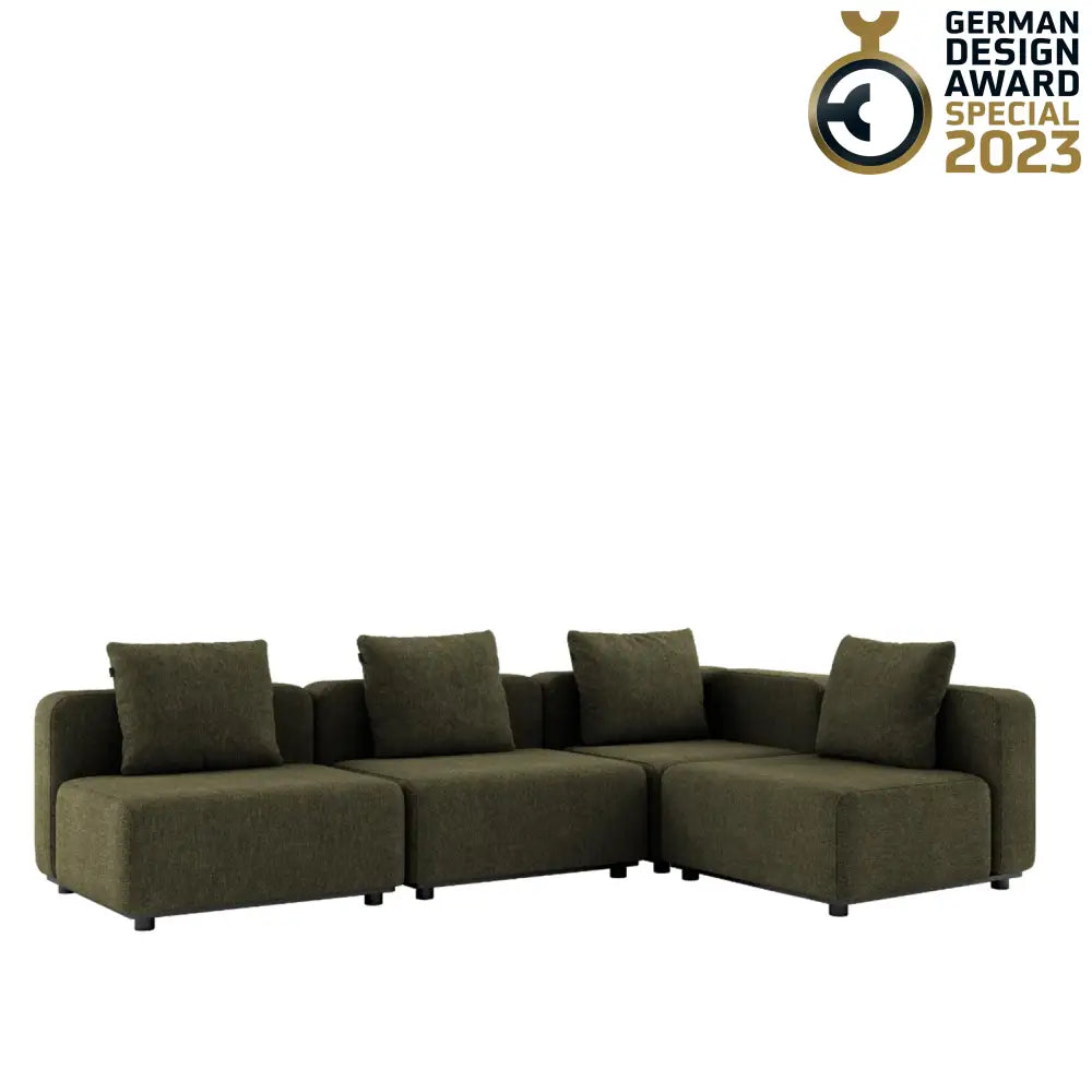 Cobana lounge sofa - 5 seater corner sofa Kirra Olive Outdoor lounge sofa