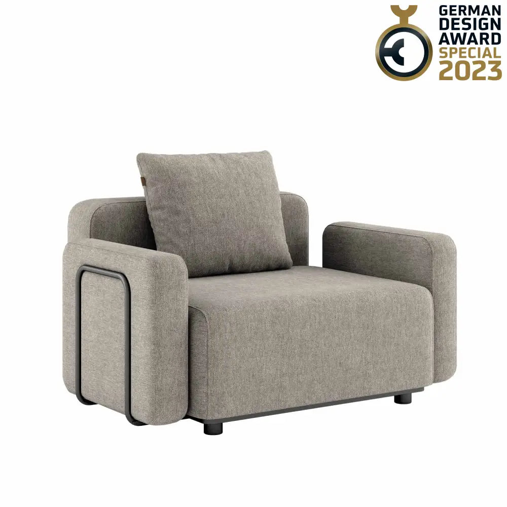 Cobana lounge sofa - Seat section with armrest Kirra Sand Outdoor lounge sofa