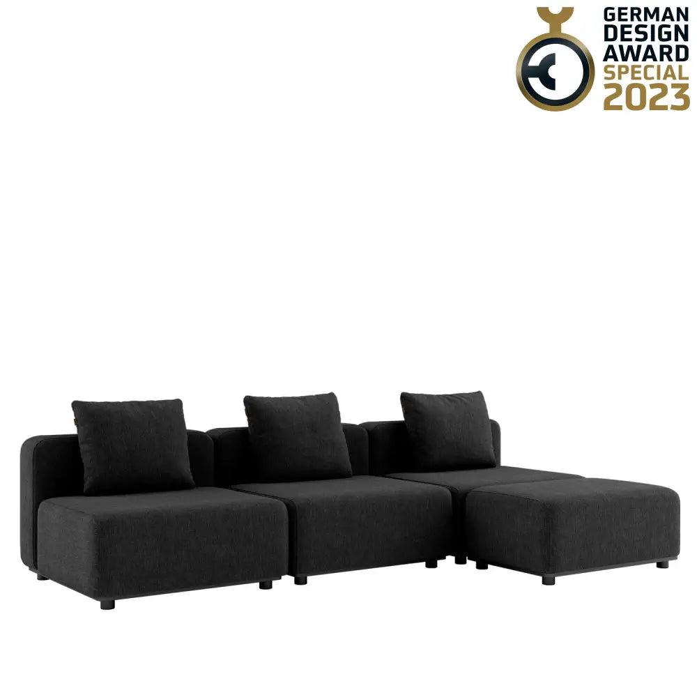 Cobana lounge sofa - without armrest Black Outdoor lounge sofa