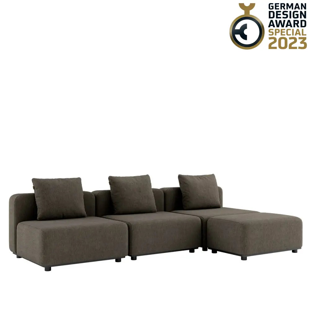 Cobana lounge sofa - without armrest Brown Outdoor lounge sofa