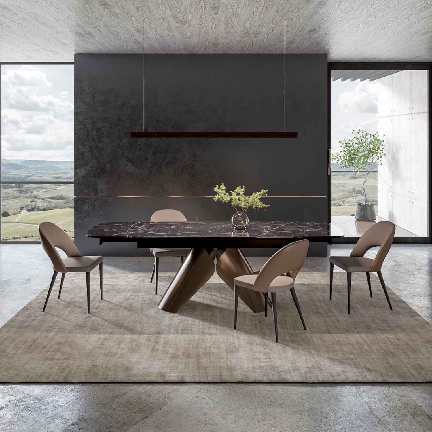 Edessa extension dining table