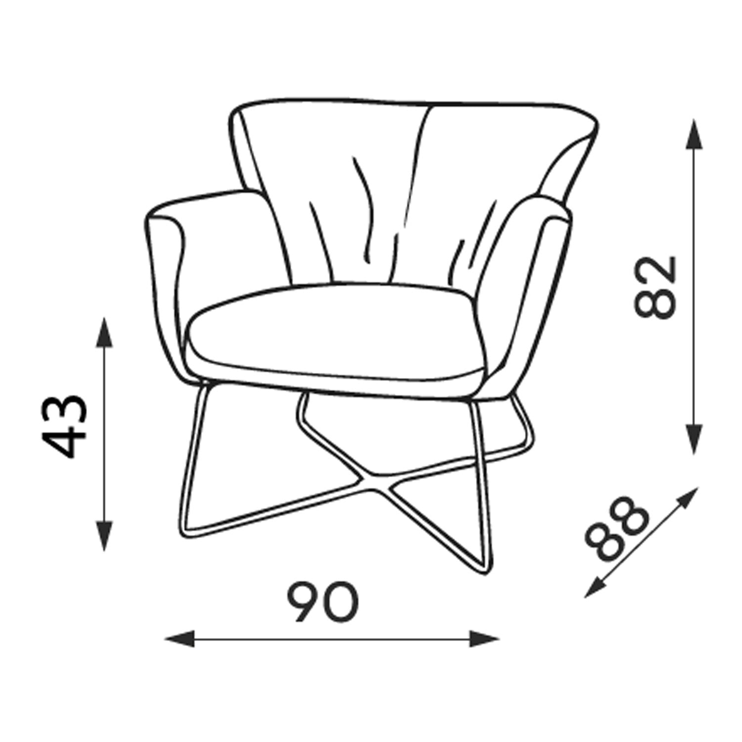 Fotelj Ila - eksponat