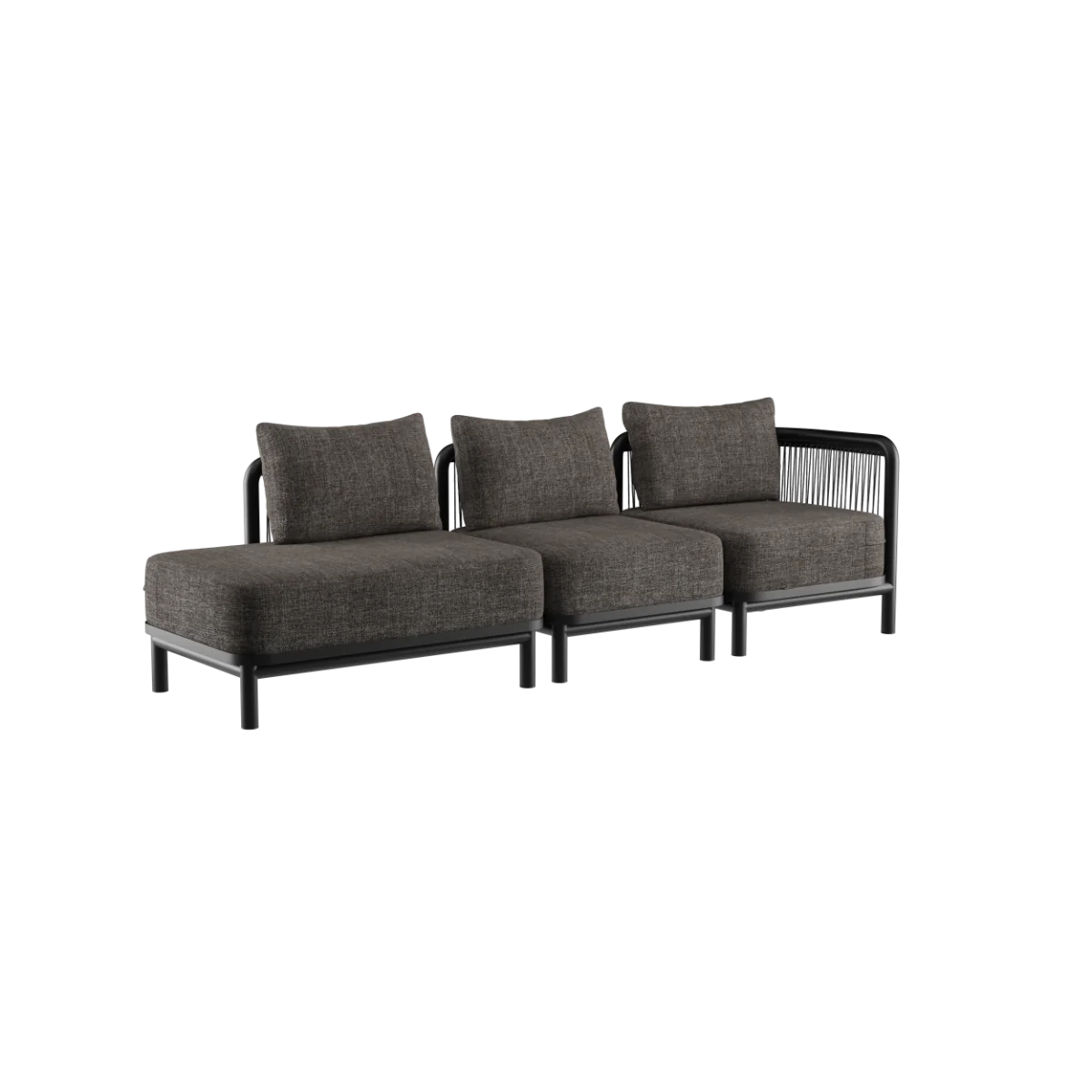 Kirra lounge sofa - 3 seater with open end