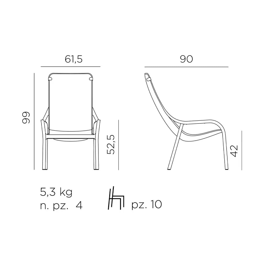Net lounge chair - Outdoor lounge chair