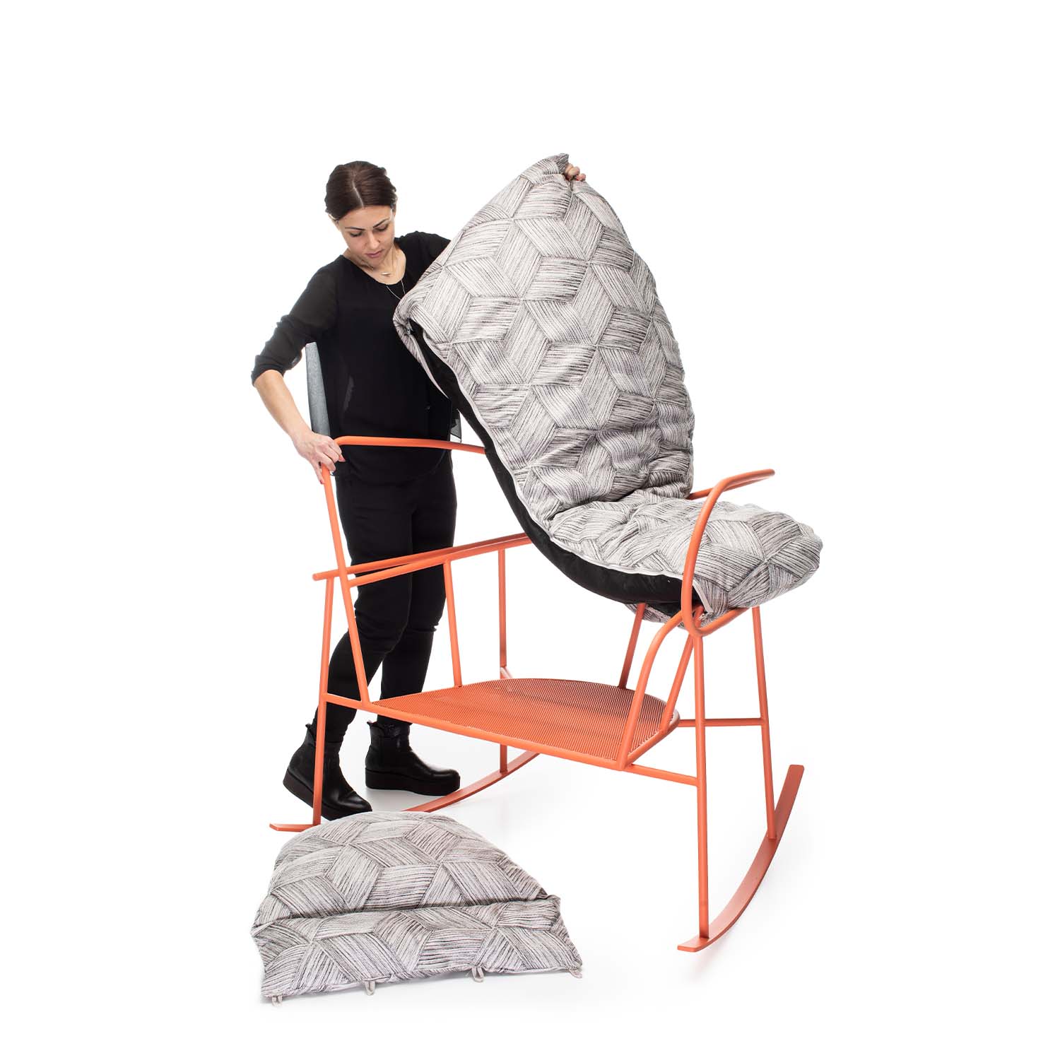 Nido rocking armchair