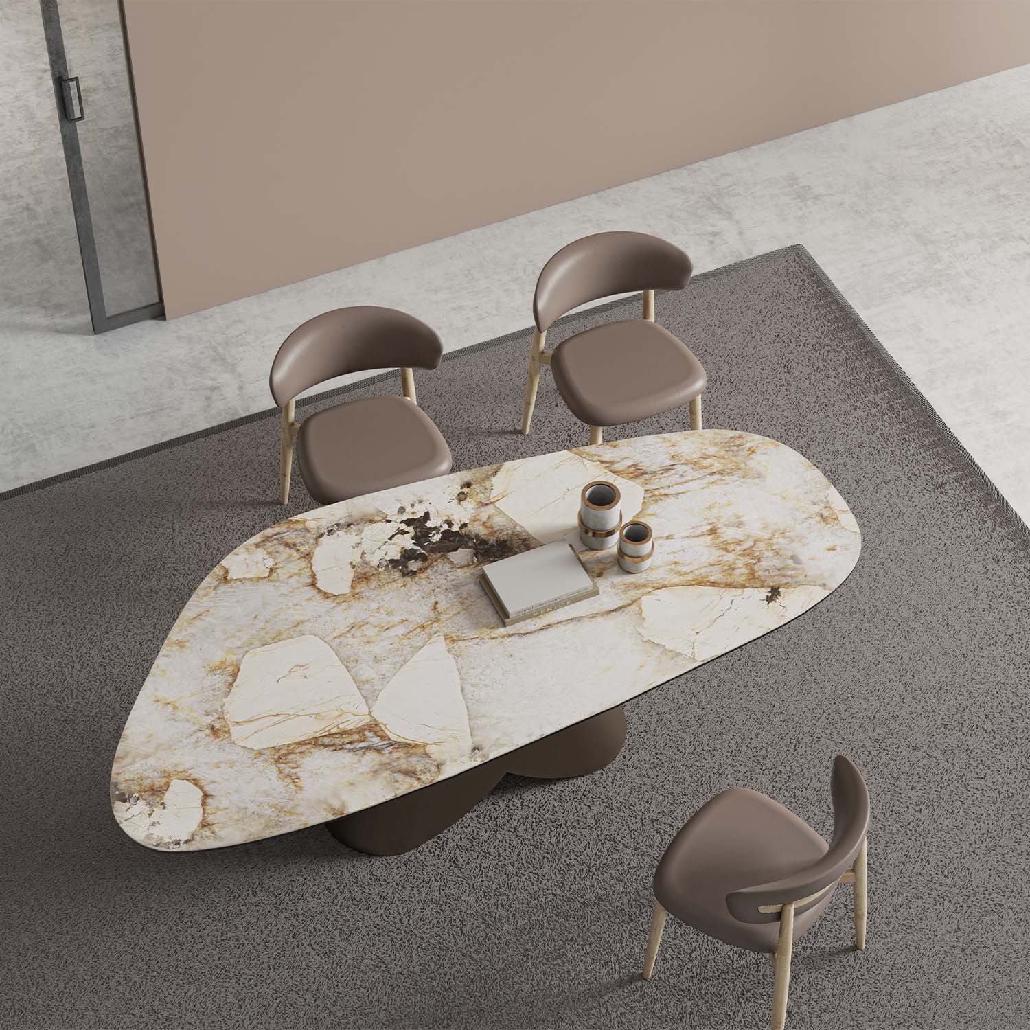 Sipario sleek dining table