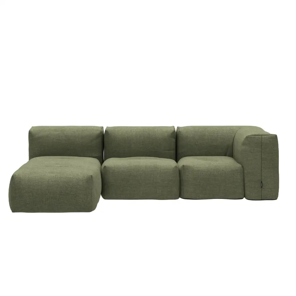Soft lounge sofa - 3 Seater Corner Sofa Kirra Olive Outdoor lounge sofa
