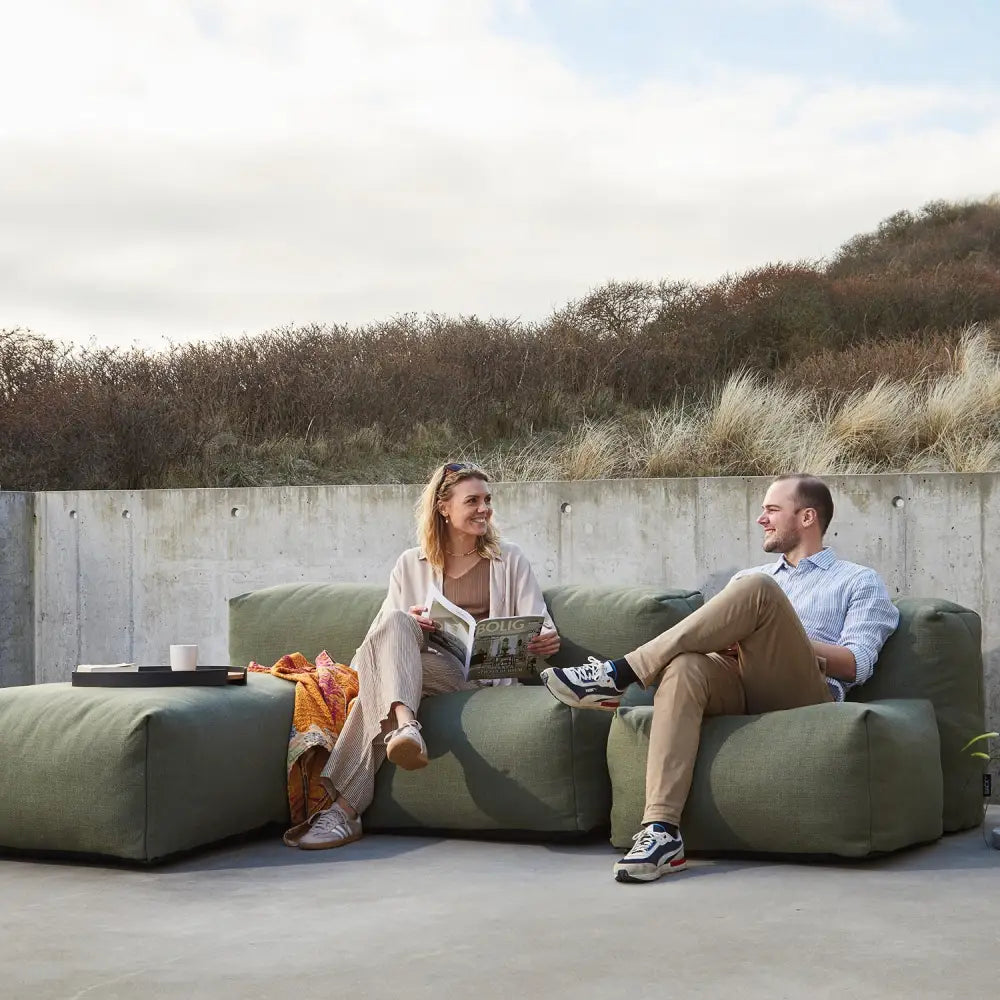 Soft lounge sofa - 3 Seater w/ Lounger Outdoor lounge sofa