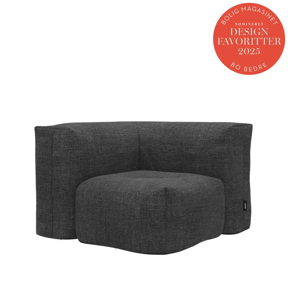 Soft lounge sofa - corner section Kirra Noir Outdoor lounge sofa